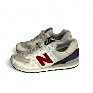New Balance 574 trainers in white and grey women size 8  #sneakers #vintage